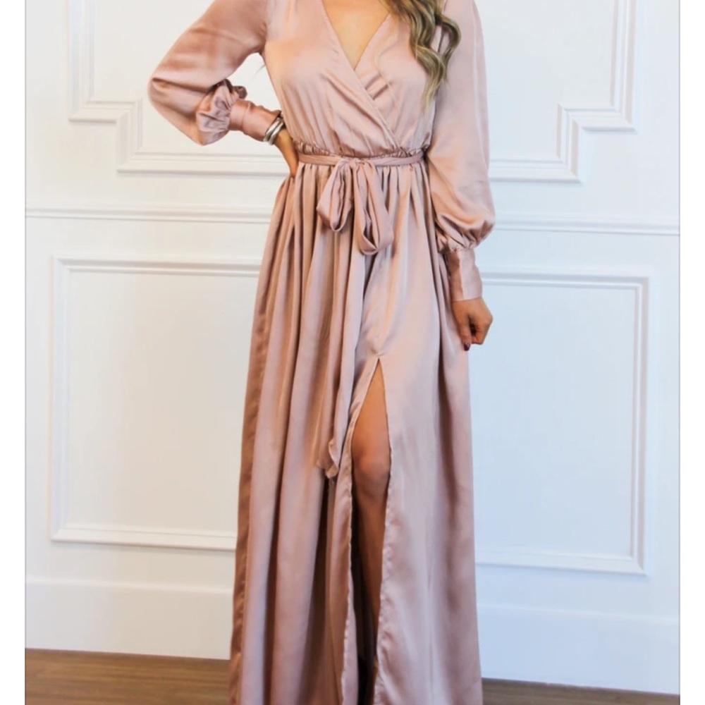 Rose Gold Maxi Dress